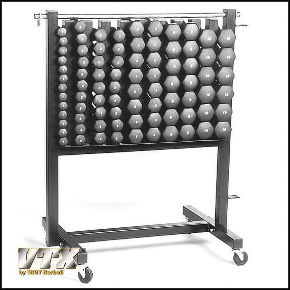 Troy Barbell MDR-NPAC Aerobic Pac - Neoprene D-Bell Rack With 43 Pairs Dumbbells