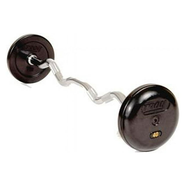 Troy Barbell RUFC-085R Rubber Encased Fixed Curl Bar - 85 Pounds