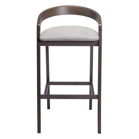 Troy Barstool (Set of 2) Dove Gray & Espresso