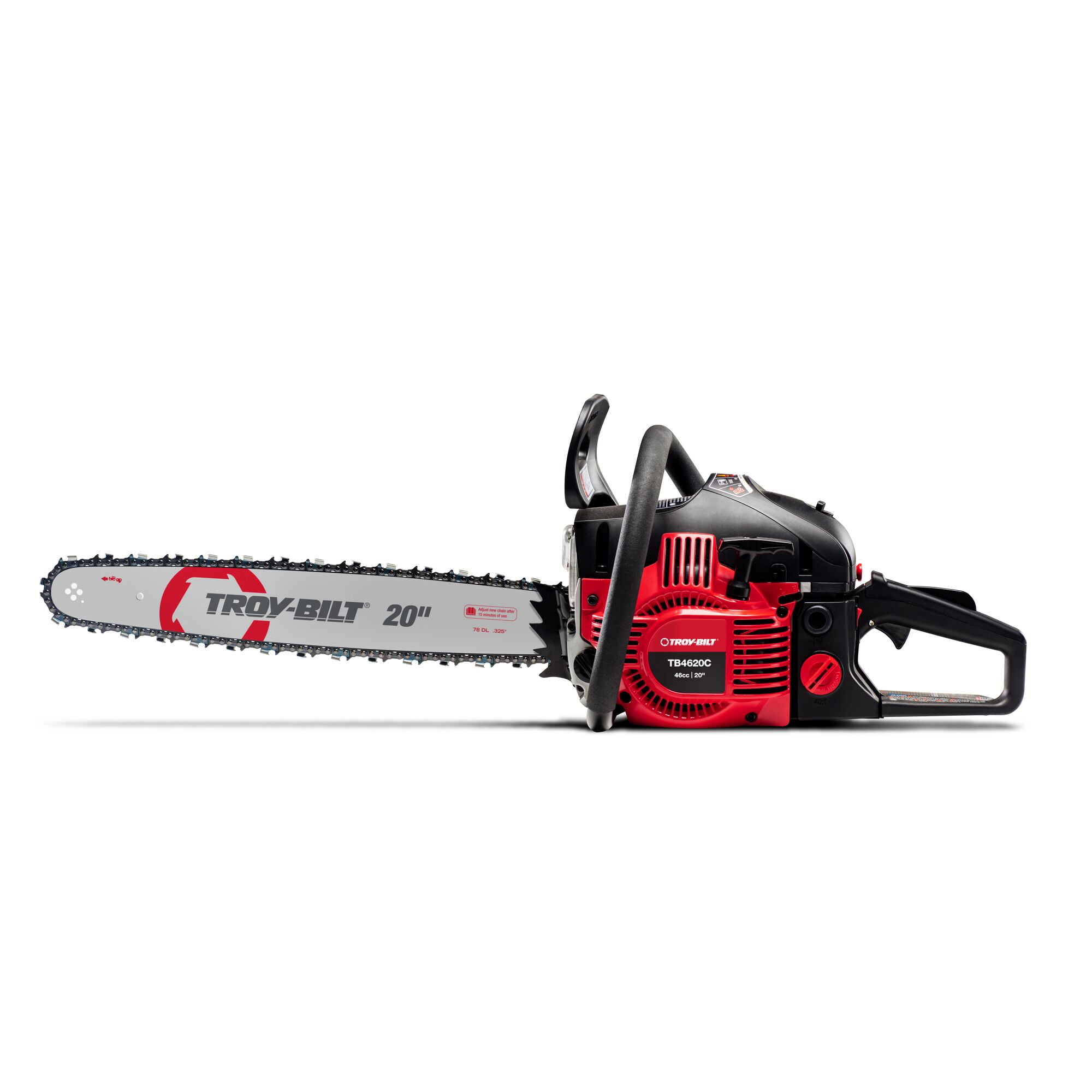 Troy-Bilt TB4620C Gas Chainsaw - 46cc Full Crank 2 Cycle, 20in Low