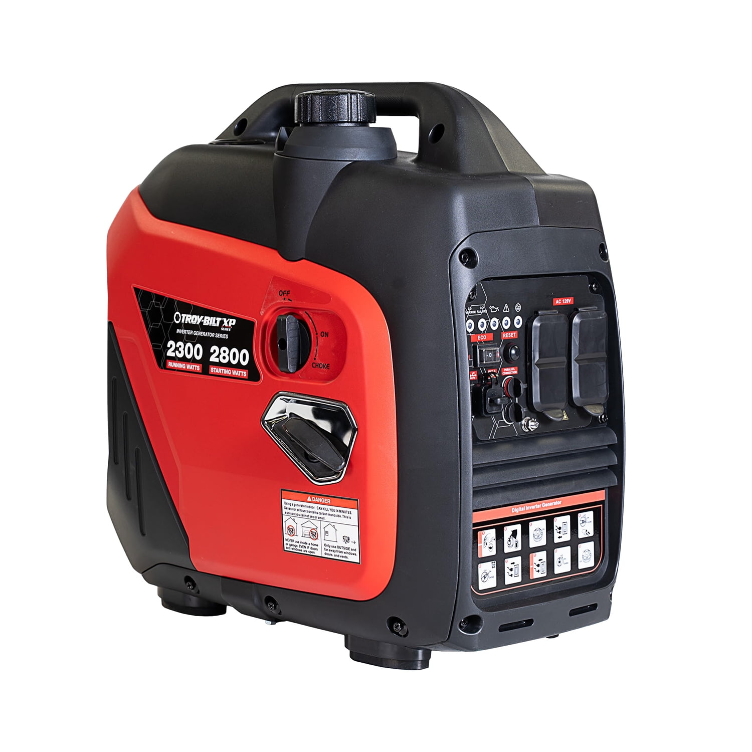 Troy-Bilt 2800W Quiet Portable Inverter Generator with Parallel Capability