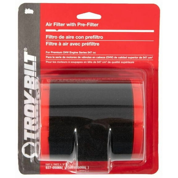 Troy-Bilt 490-200-Y063 Air Filter for Premium 547cc OHV Engines with Pre-Filter Included