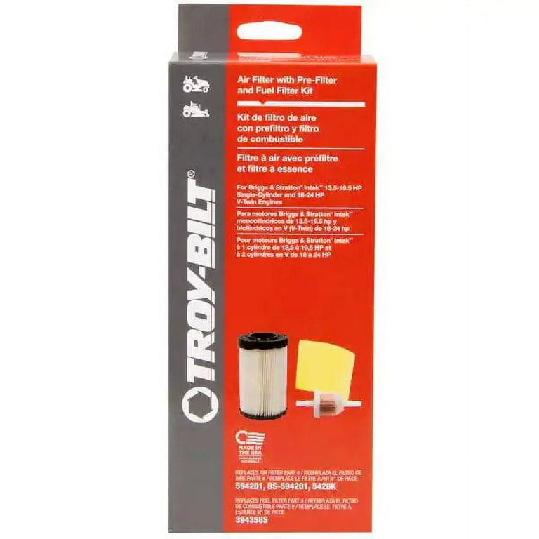 Troy bilt mower fuel authorized filter