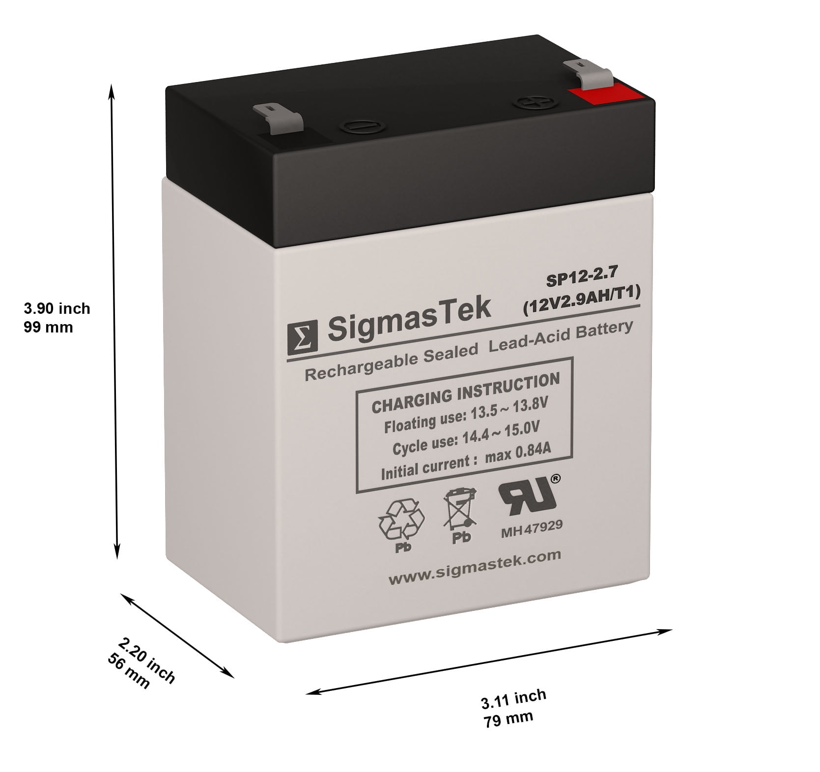 Troy Built Tillers 34323 Lawn Mower Battery (Replacement)