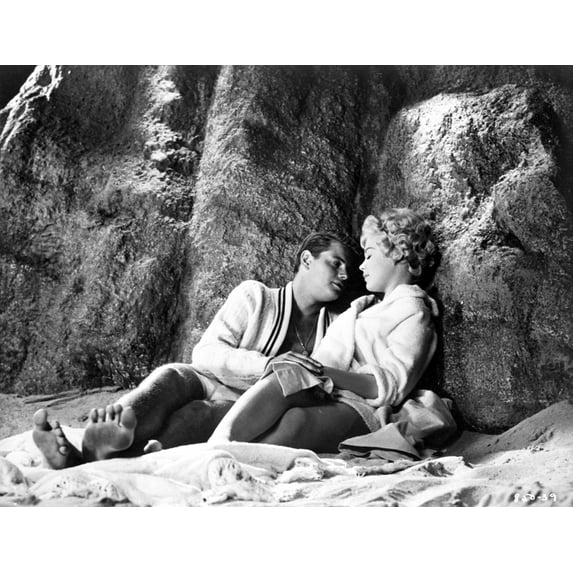 Troy Donahue and Sandra Dee in A Summer Place Photo Print (8 x 10)