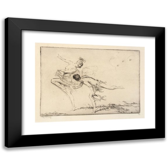 Troy Kinney 14x11 Black Modern Framed Museum Art Print Titled - Swallows