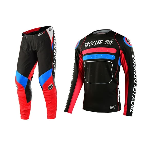 Troy Lee Designs 2022 SE Pro Jersey and Pant Combo Drop In Charcoal (Jersey Large / Pant W32)