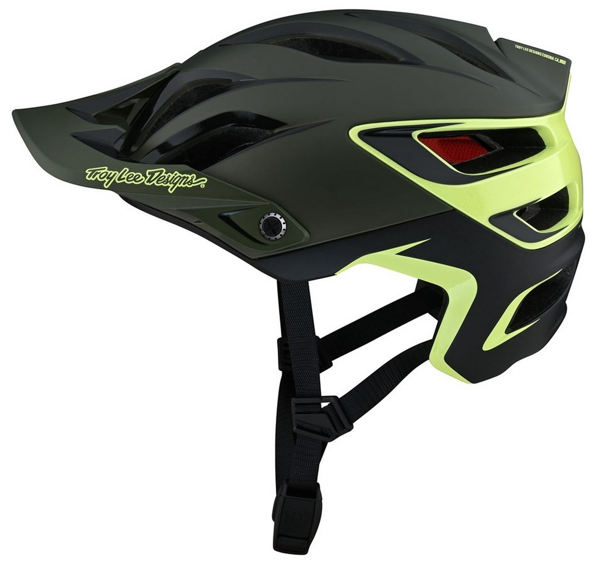 Troy Lee Designs A3 Uno MIPS MTB Mountain Bike Helmet Glass Green 