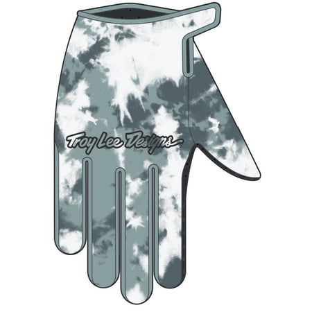 Troy Lee Designs Flowline Plot Mens MTB Mountain Bike Gloves Blue Haze XXL
