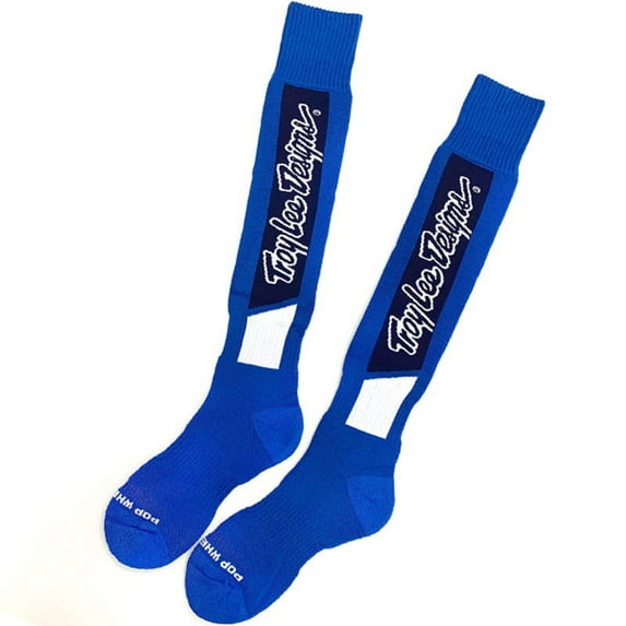 Troy Lee Designs GP Vox MX Coolmax Youth Thick Socks Blue MD/LG