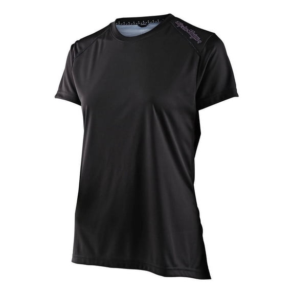 Troy Lee Designs Lilium Solid Womens SS MTB Mountain Bike Jersey Black/Lilac MD