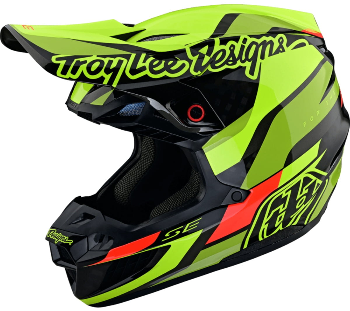 Troy Lee Designs Se5 Carbon Omega Helmet Yellow TLD-17294100 Offroad  Helmets