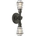 thumbnail image 1 of Troy Lighting B3812 Conduit 2 Light Industrial Wall Sconce - Silver, 1 of 7