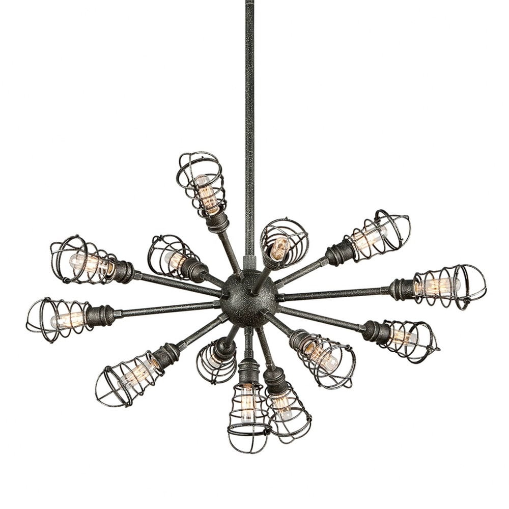 Troy Lighting F3815 Conduit 13 Light Industrial Pendant - Silver ...