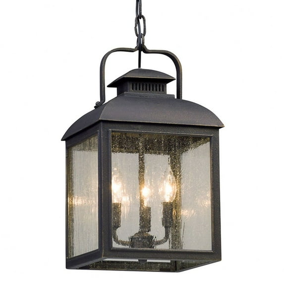 Troy Lighting F5087 Chamberlain 3 Light 10" Wide Outdoor Pendant - Bronze
