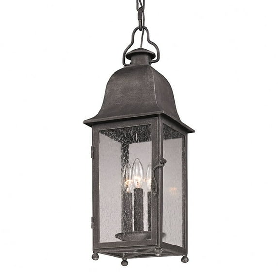 Troy Lighting - Larchmont-3 Light Outdoor Hanging Lantern-8 Inches Wide by 23.38