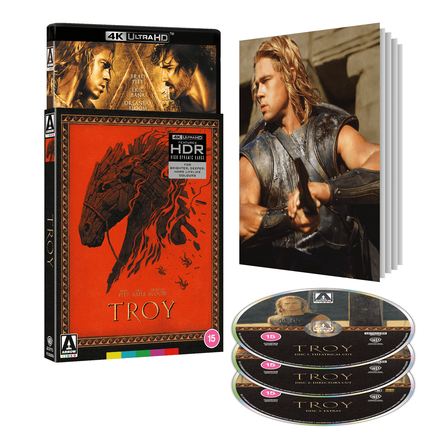 Troy Limited Edition (4K Ultra HD) Region Free Brad Pitt Diane Kruger Eric Bana Orlando Bloom