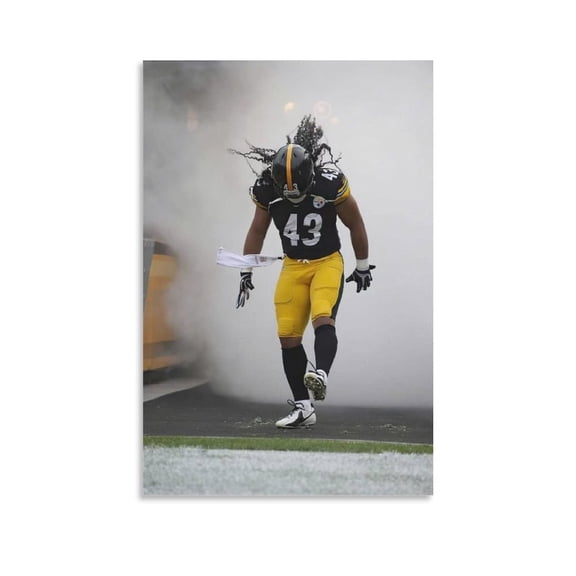 Troy Polamalu Canvas Poster Art Poster Canvas Painting Decor Wall Print Photo Gifts Home Modern Decorative Posters 12x18inch(30x45cm)