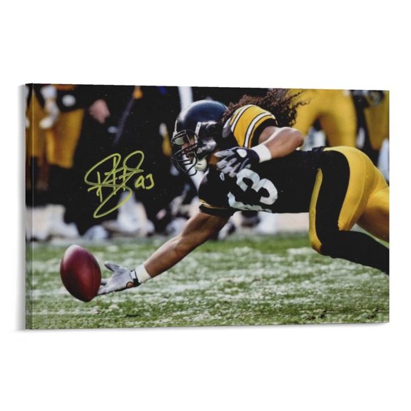 Troy Polamalu Poster Canvas Poster Art Poster Canvas Painting Decor Wall Print Photo Gifts Home Modern Decorative Posters 16x24inch(40x60cm)