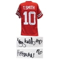 thumbnail image 1 of Troy Smith Signed Red Custom Football Jersey w/Heisman'06, 1 of 1