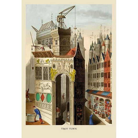 Troy Town-Fine Art Canvas Print (20" x 30")