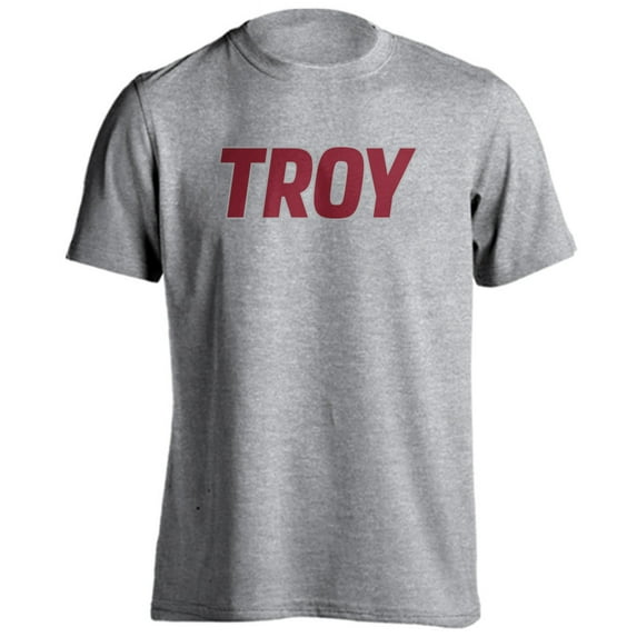 Troy Trojans Classic Arch Basic Short Sleeve T-Shirt