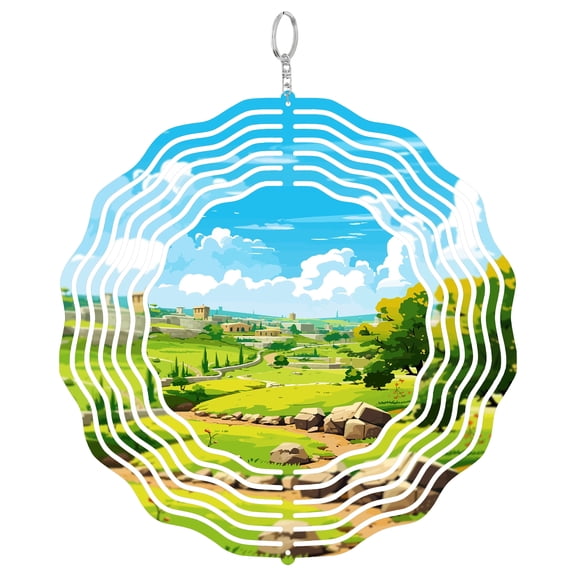 Troy Turkey Historical Kinetic Wind Spinner 3D Hanging Art Gift