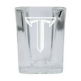 thumbnail image 1 of Troy University 2 oz Square Shot Glass Laser Etched Logo Design - Pack of 2, 1 of 1