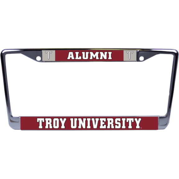 Troy University Alumni Metal License Plate Frame