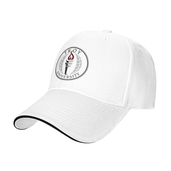 Troy University Casual Sandwich Baseball Cap Adjustable For Men For Women