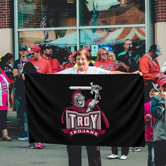 Troy University Logo Banner Breeze Flag Outdoor Flags Home Flag Garden Flag 3 'X 5' Ft