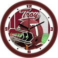 thumbnail image 1 of Troy University Trojans 11.5'' Suntime Premium Glass Face Football Helmet Wall Clock, 1 of 1