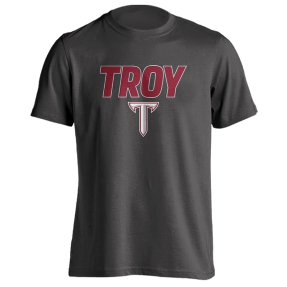 Troy University Trojans Classic Arch with Mascot Short Sleeve T-Shirt