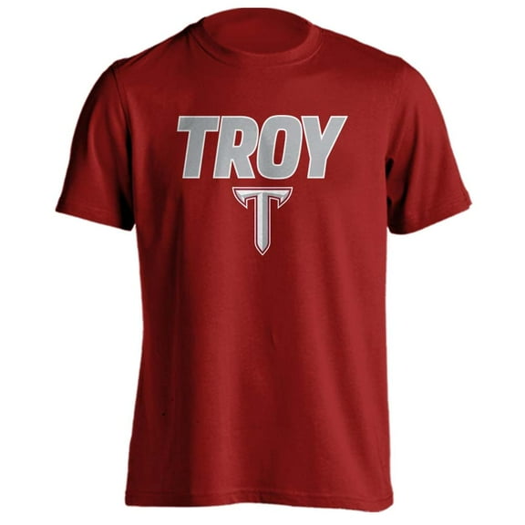 Troy University Trojans Classic Arch with Mascot Short Sleeve T-Shirt