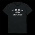 thumbnail image 1 of Troy University Trojans Distressed Arch College T-Shirt, Black - Small, 1 of 1