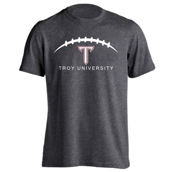 Troy University Trojans Football Laces Out Logo T-Shirt