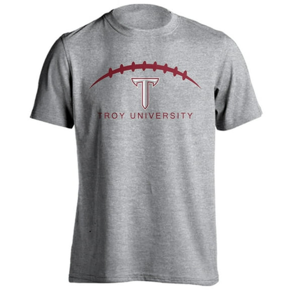 Troy University Trojans Football Laces Out Logo T-Shirt