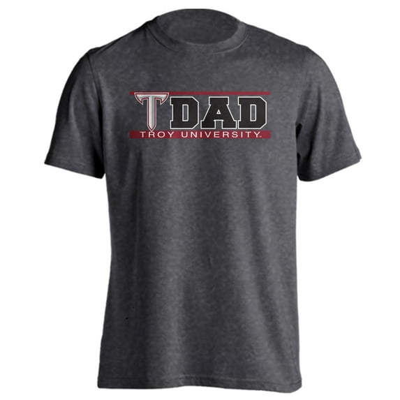 Troy University Trojans Proud Parent Dad Short Sleeve T-Shirt