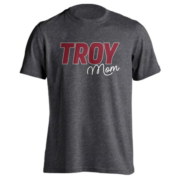 Troy University Trojans Proud Parent Mom Short Sleeve T-Shirt