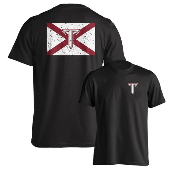 Troy University Trojans State of Alabama Flag Pride Short Sleeve T-Shirt