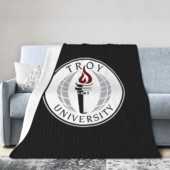 Troy University Ultra-Soft Micro Fleece Blanket Multi-Size Flannel Blanket
