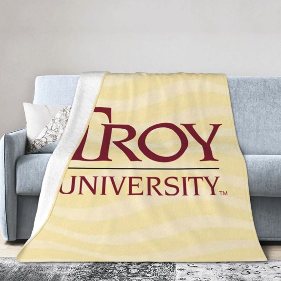 Troy University Ultra-Soft Micro Fleece Blanket Multi-Size Flannel Blanket