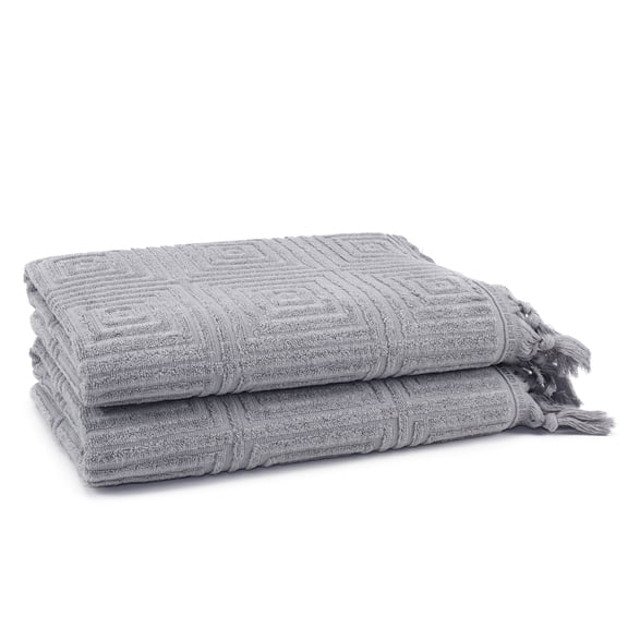 Troya 2 Pcs Bamboo Bath Towel
