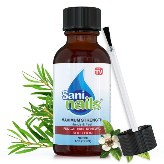 Troya Sani Nails Renewal Solution with Copaiba, Tea Tree, Lemongrass Oils, Antifungal, Nail Care Products