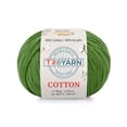 thumbnail image 1 of Troyarn Cotton 60% Cotton 40% Acrylic Yarn, Soft, Fine/Sport (2) for Crochet and Knitting 1.76 Oz (50g) / 180 Yds (165m) (10349 - Pine Green), 1 of 8