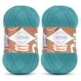 thumbnail image 1 of Troyarn Summer Stretch Acrylic Yarn for Crocheting - 2 Skeins of Turquoise Yarn Made from 100% Elastic Microfiber Acrylic for Knitting, 100gr 438 yds (114376 - Turquoise), 1 of 7