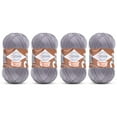 thumbnail image 1 of Troyarn Summer Stretch Acrylic Yarn for Crocheting - 4 Skeins of Grey Yarn Made from 100% Elastic Microfiber Acrylic for Knitting, 100gr 438 yds (114253 - Grey), 1 of 7