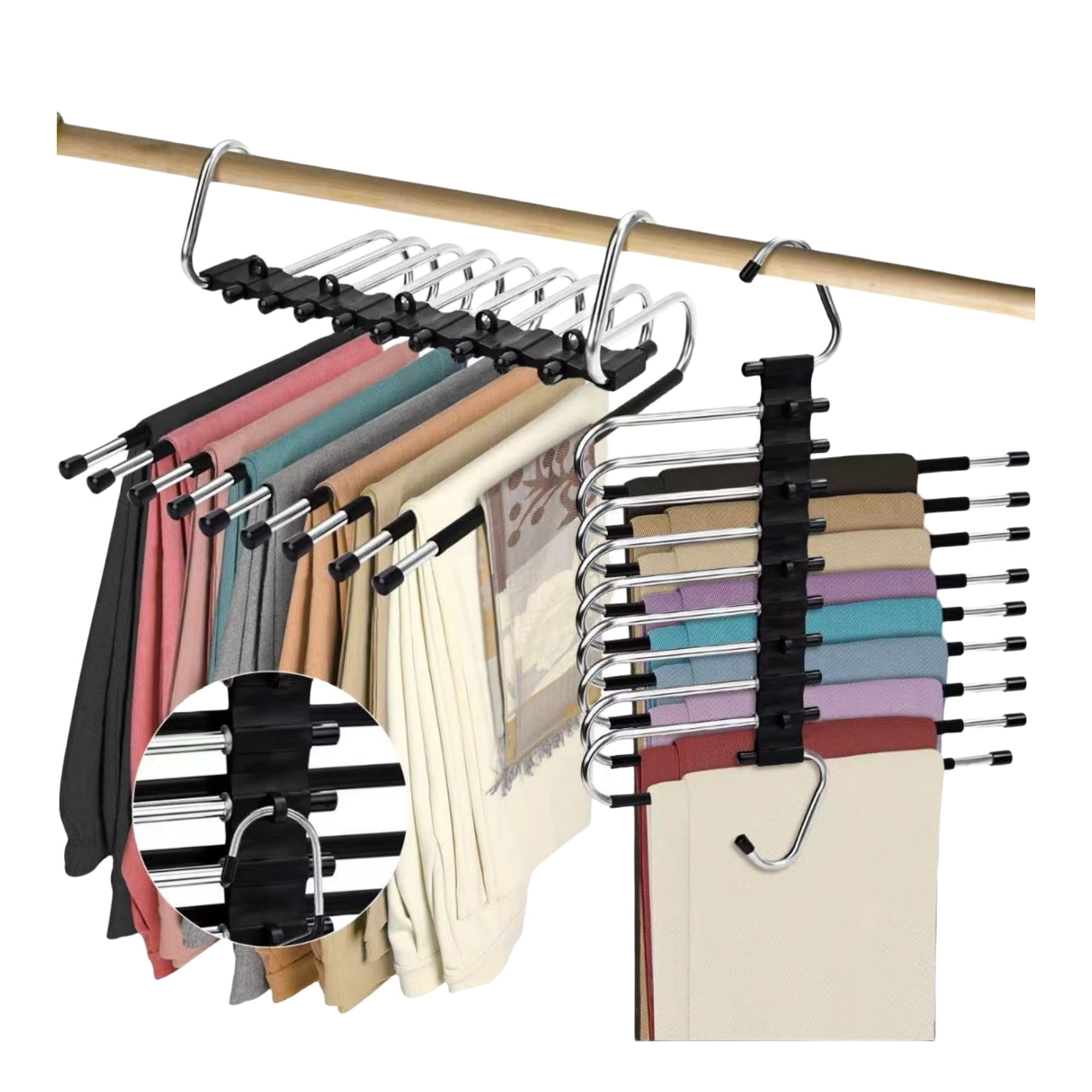 Collapsible hangers for pants hotsell