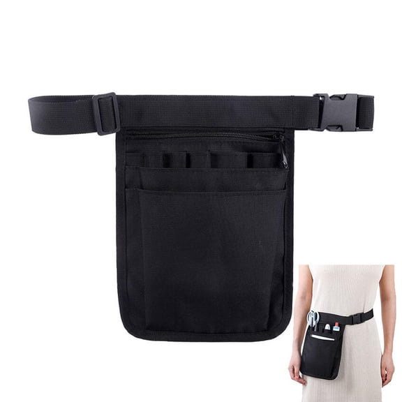 Trredrins Multi-Compartment Nurse Fanny Pack Storage Waist Bag Pouch for Care Kit Tool