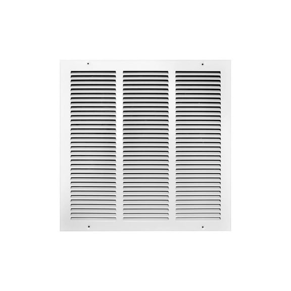 Tru Aire 16 in. H X 16 in. W 1-Way Powder Coat White Steel Return Air Grille
